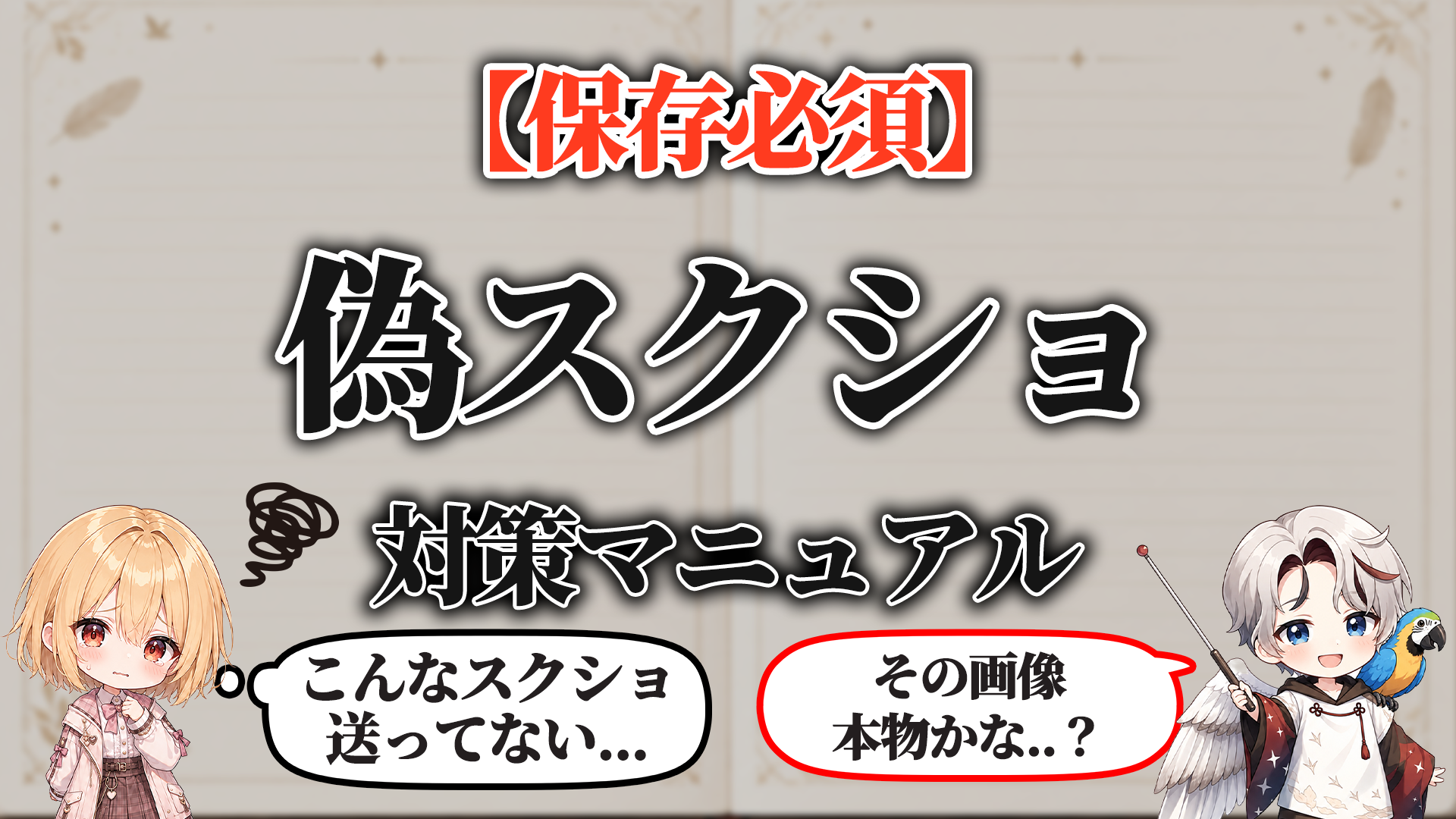 偽スクショ対策マニュアル タイトル画像