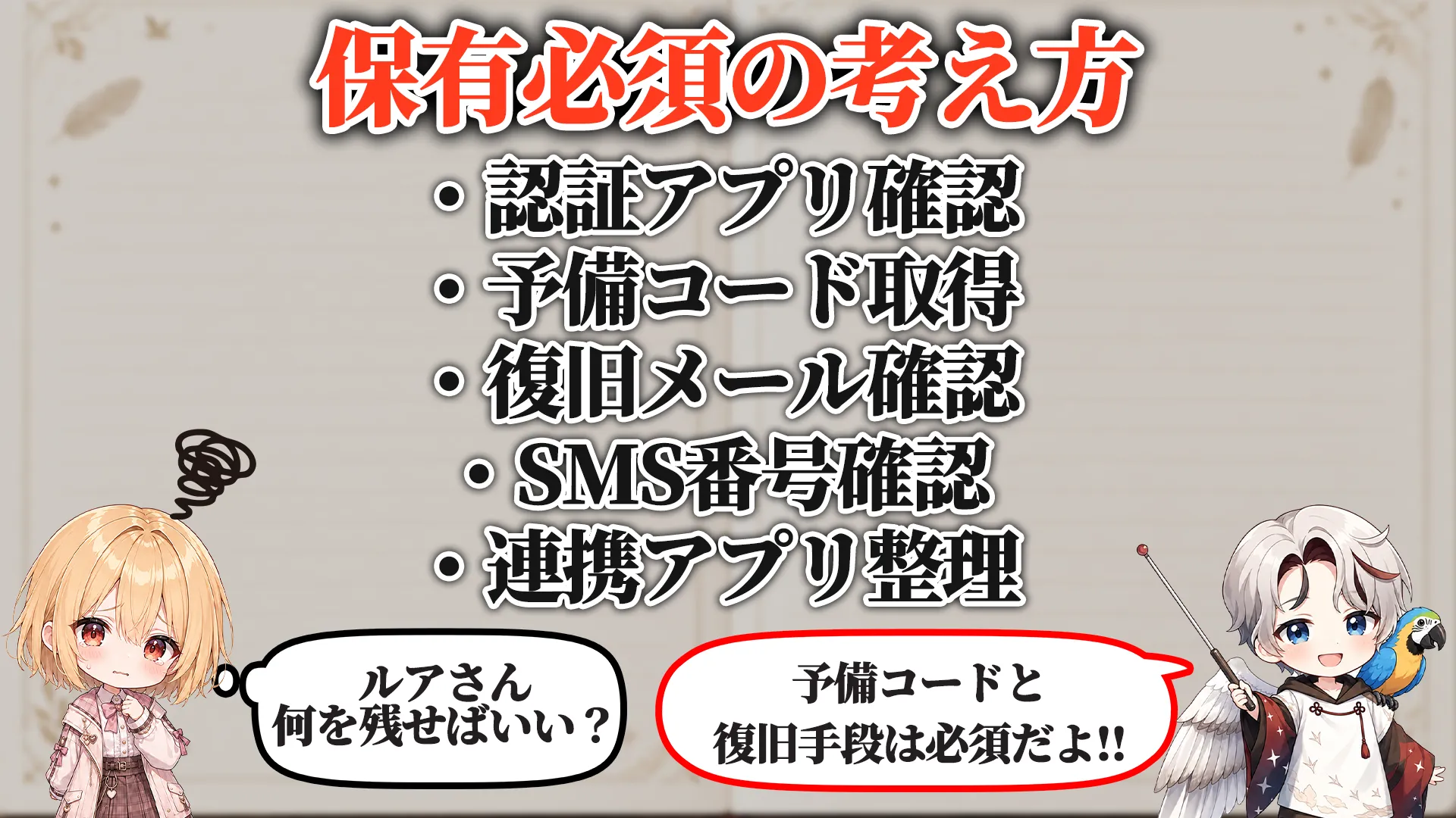 二段階認証見直しマニュアル 保有必須