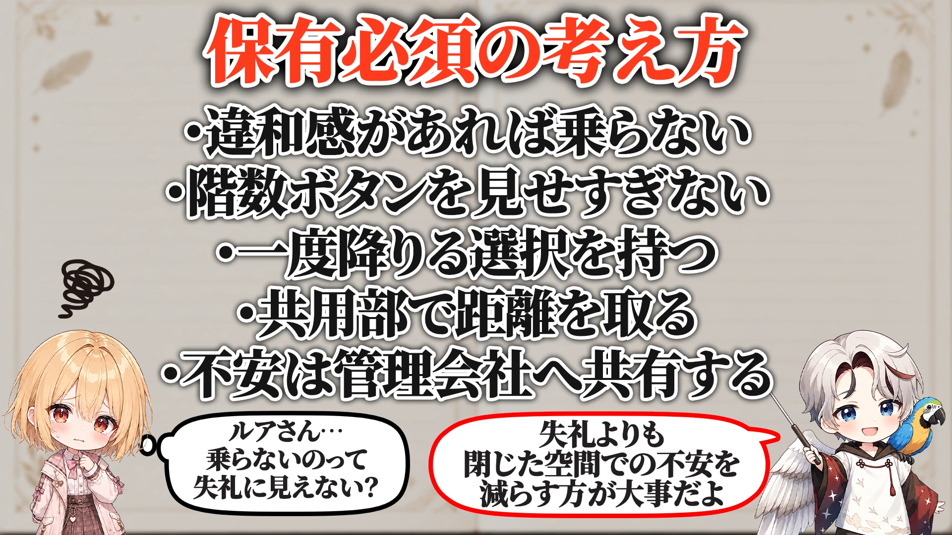 エレベーター防犯マニュアル 保有必須