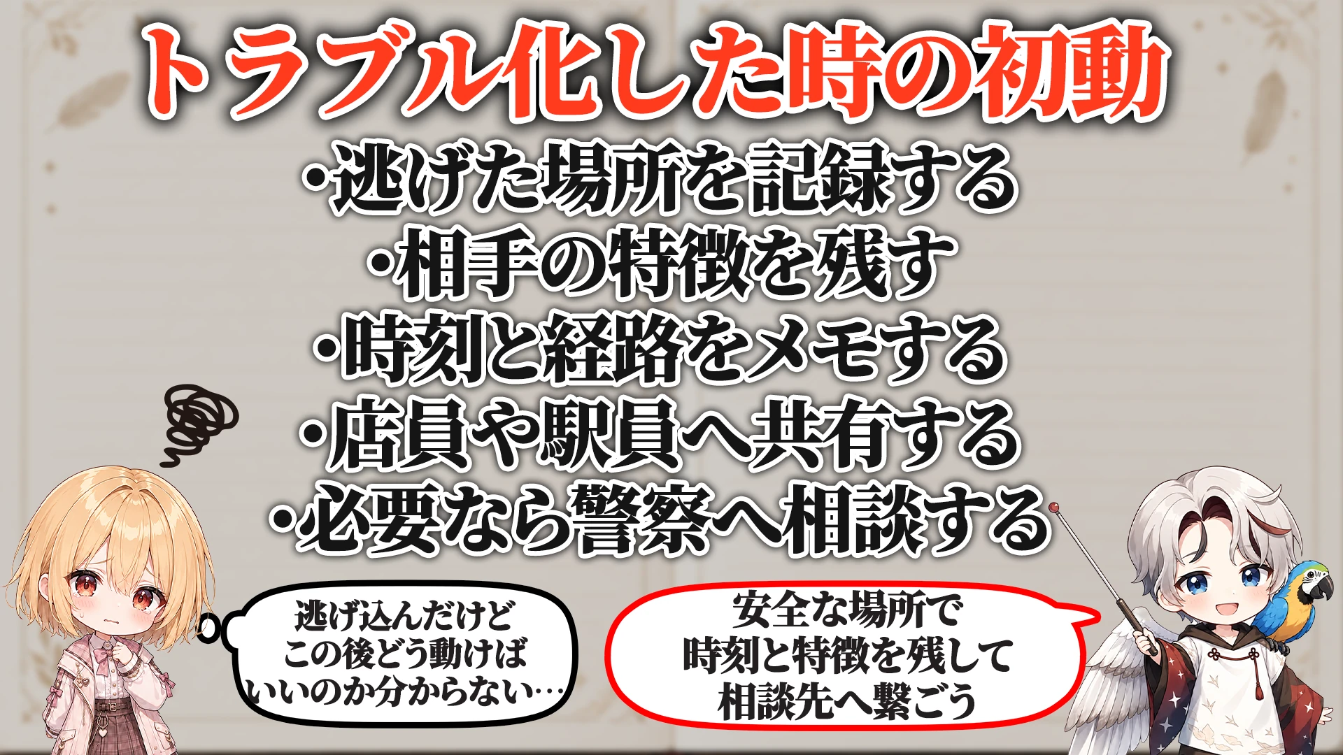 ログ・証拠の残し方