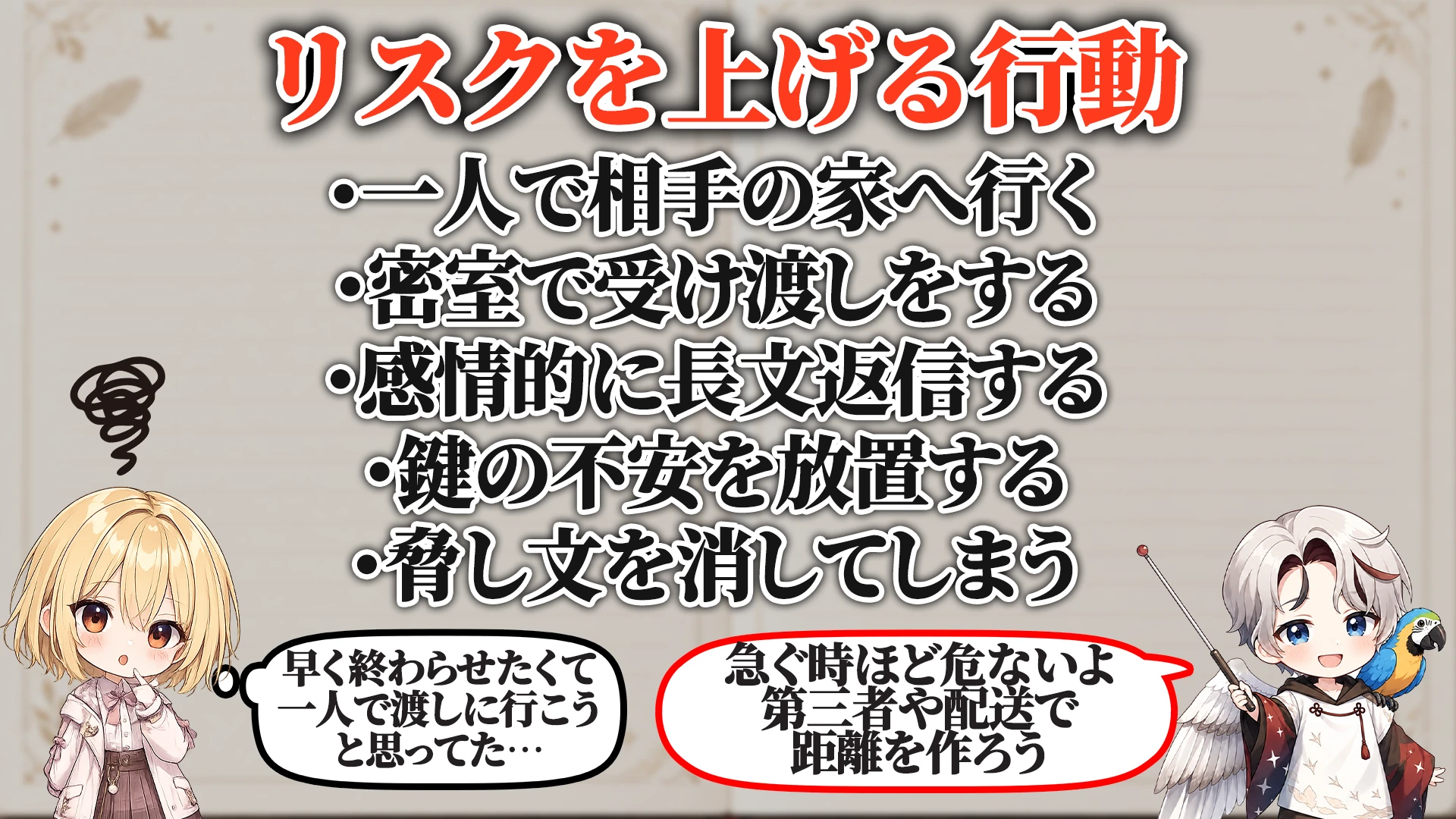 リスクを上げる危険行動