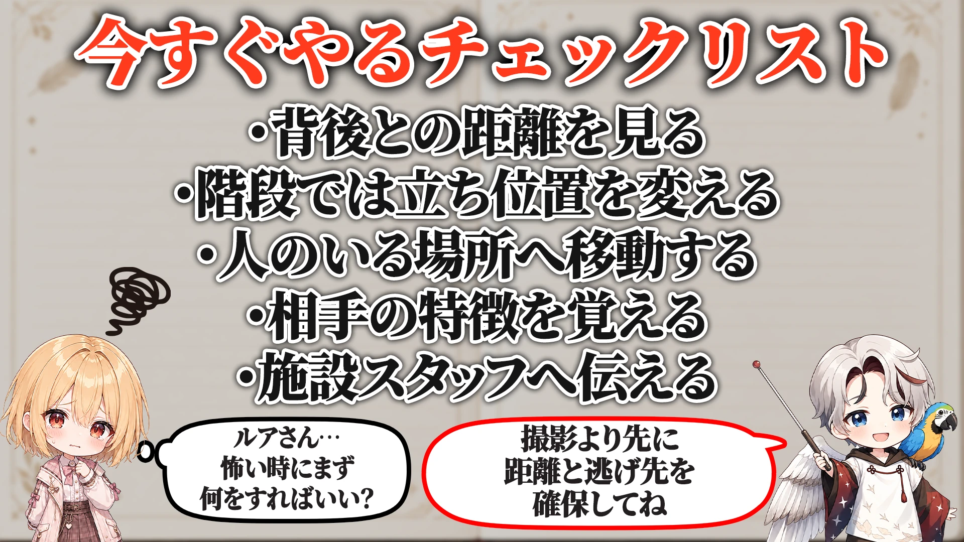 危険度ごとの判断段階