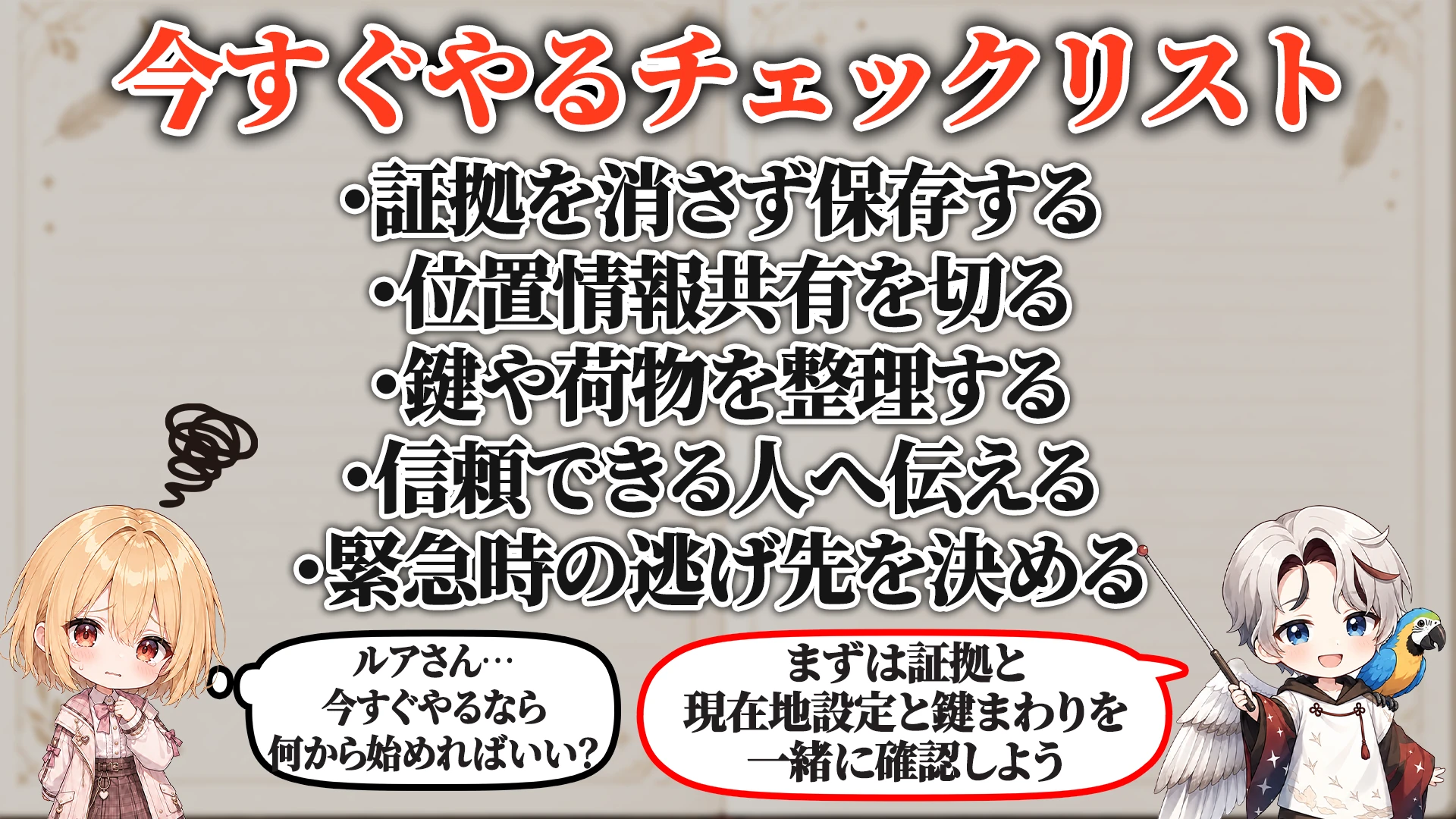 危険度ごとの判断段階