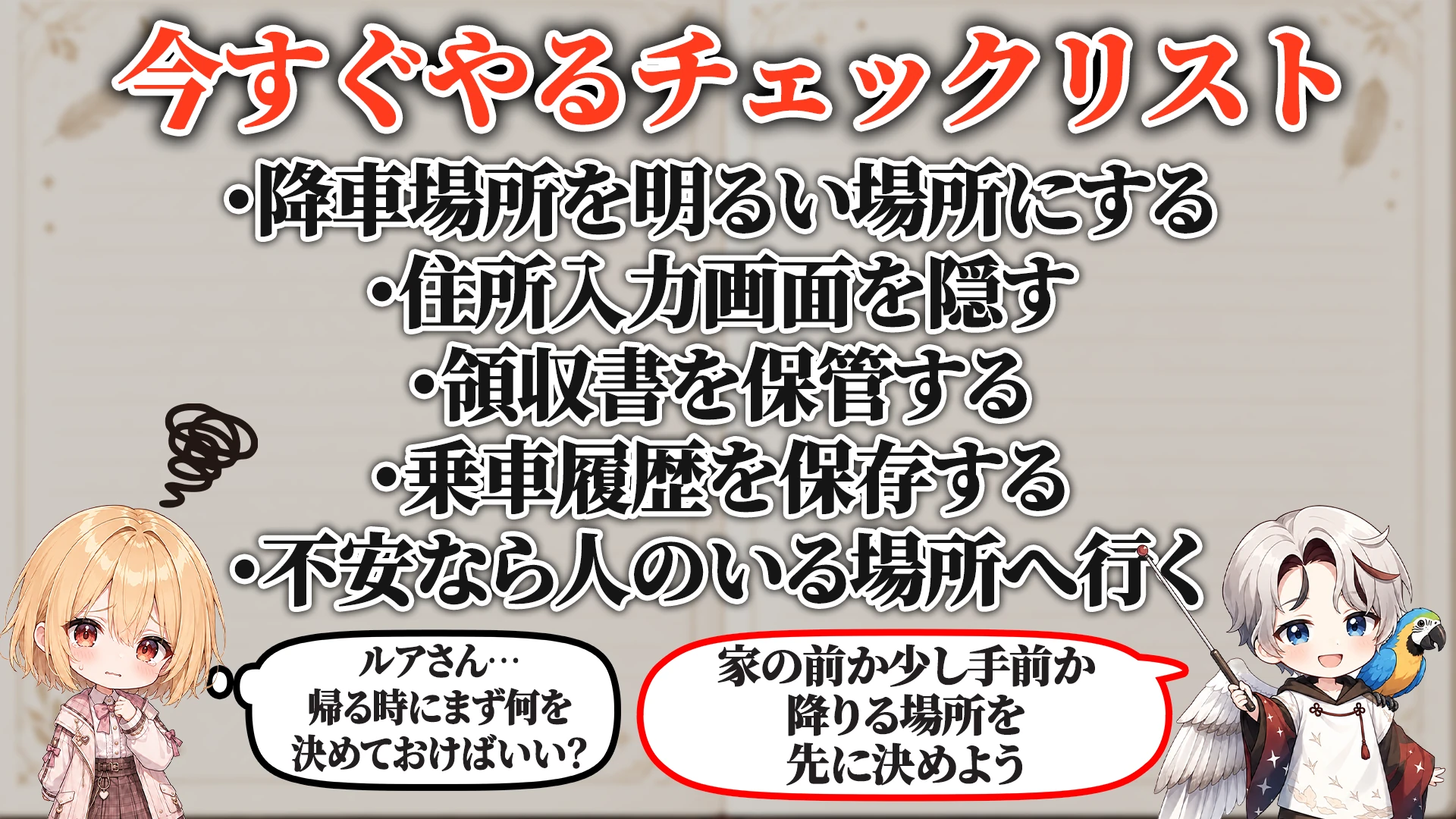 危険度ごとの判断段階