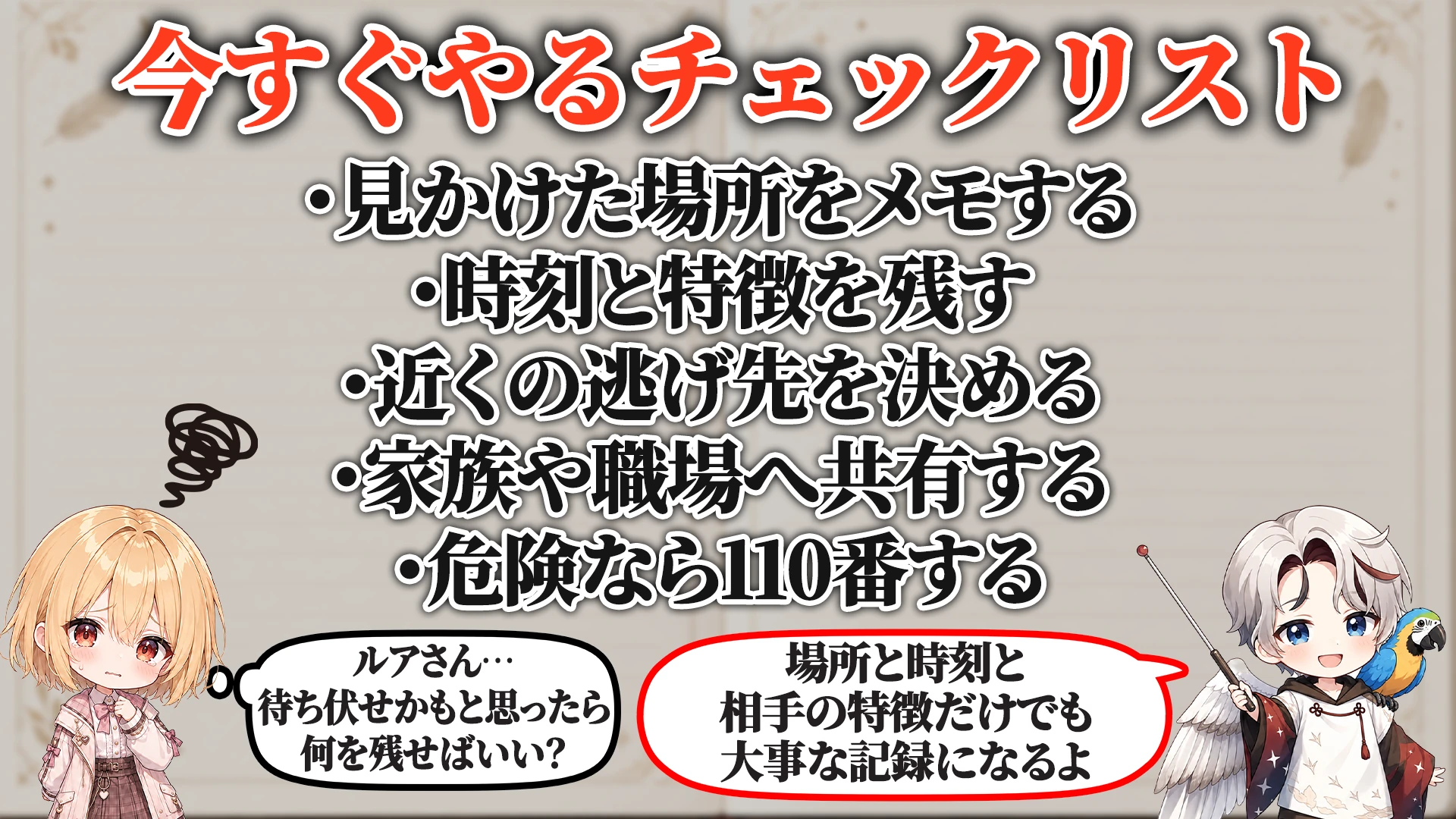 危険度ごとの判断段階