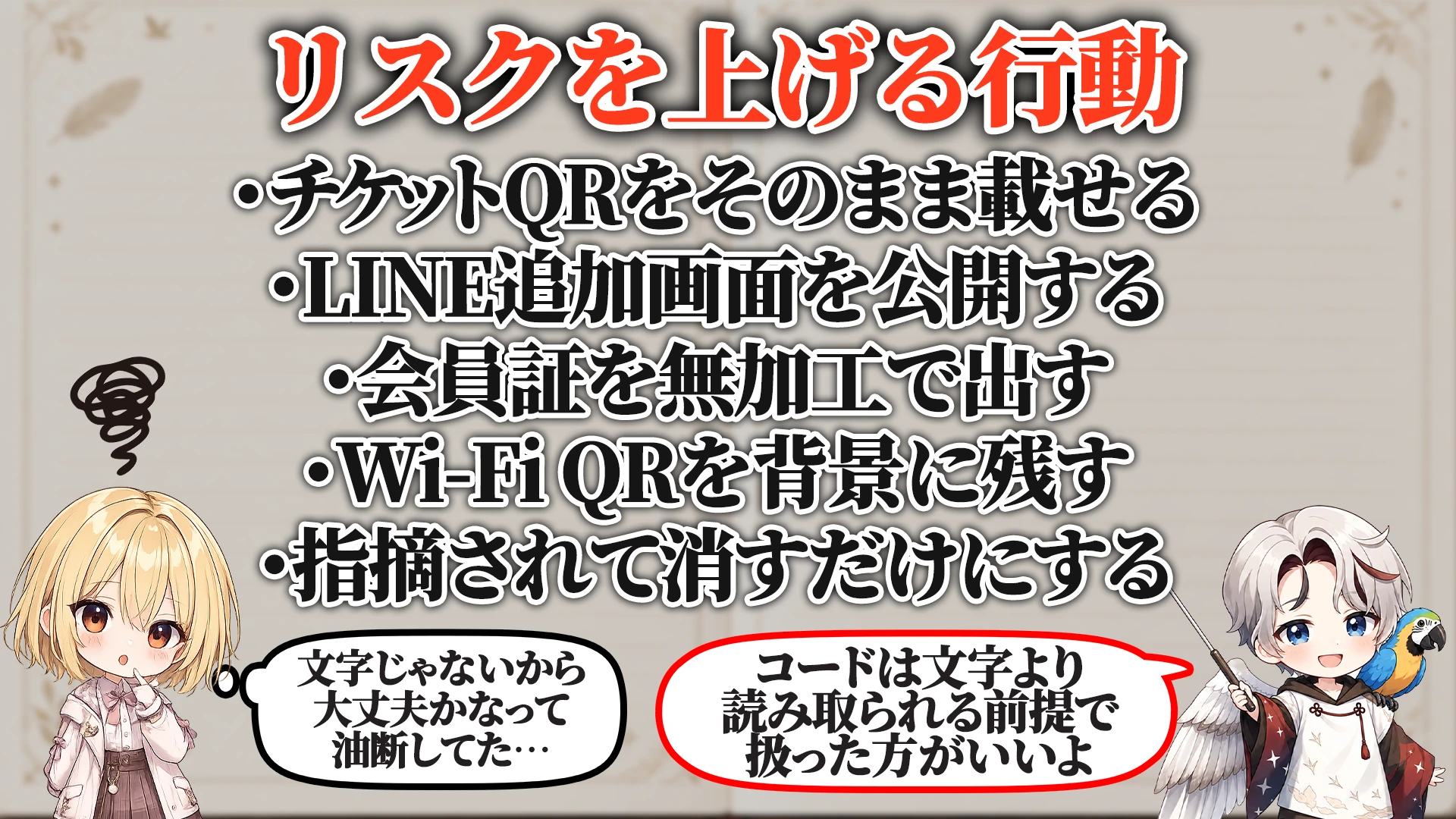 リスクを上げる危険行動
