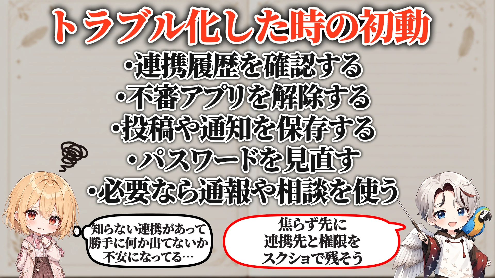 トラブル化した時の初動